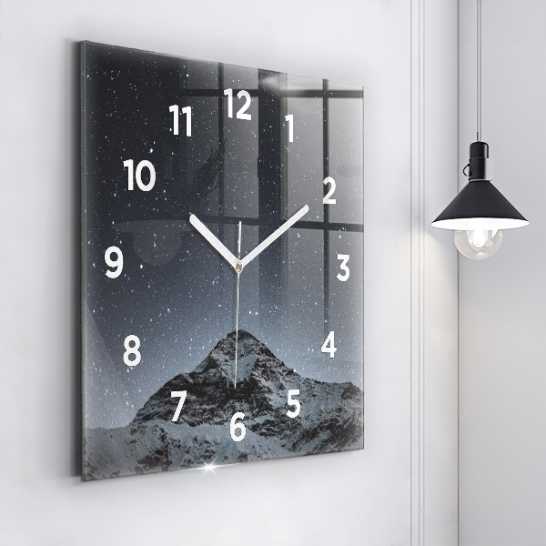 Orologio quadrato Montagna sotto le stelle