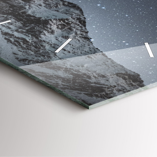 Orologio quadrato Montagna sotto le stelle