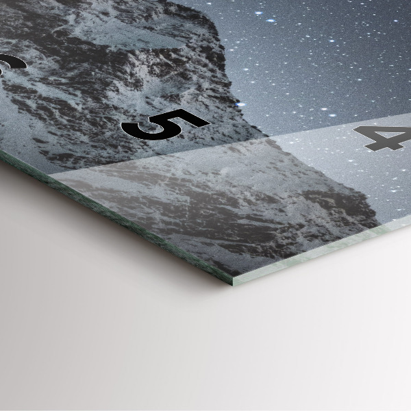 Orologio quadrato Montagna sotto le stelle