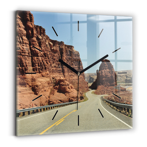 Orologio quadrato Route 66 negli Stati Uniti