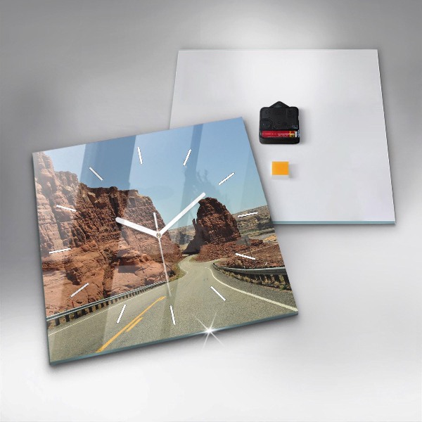 Orologio quadrato Route 66 negli Stati Uniti