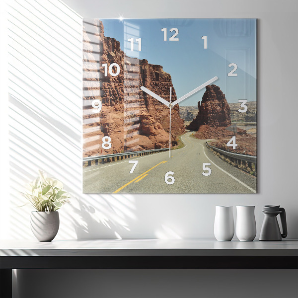 Orologio quadrato Route 66 negli Stati Uniti