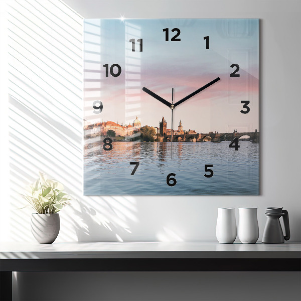 Orologio quadrato Ponte Carlo a Praga