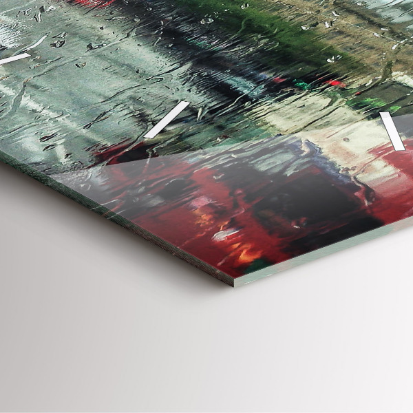 Orologio quadrato Londra piovosa