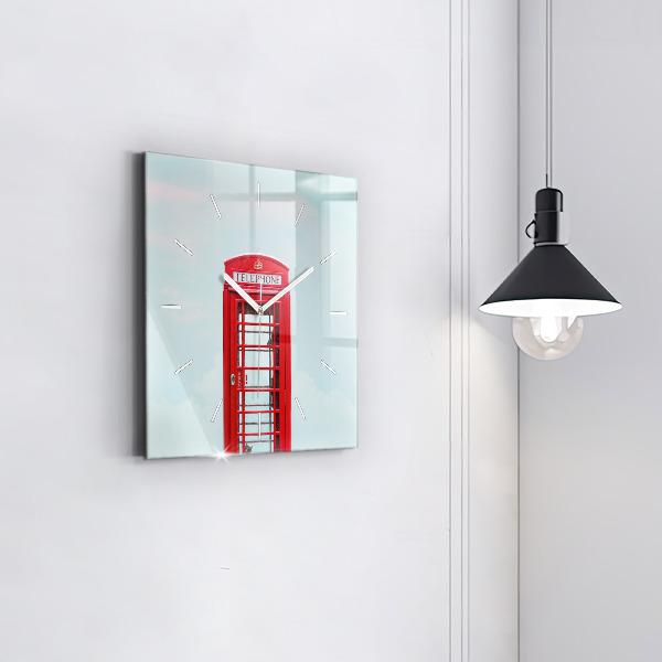 Orologio quadrato Telefono pubblico