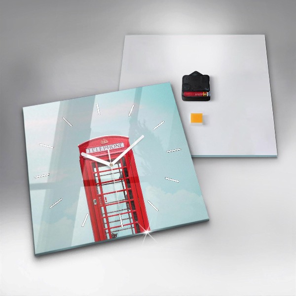 Orologio quadrato Telefono pubblico