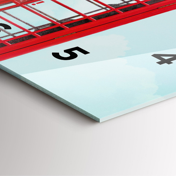 Orologio quadrato Telefono pubblico