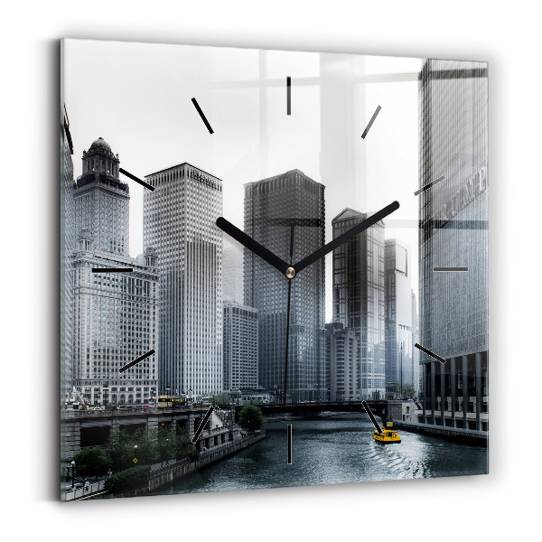 Orologio quadrato Panorama della città