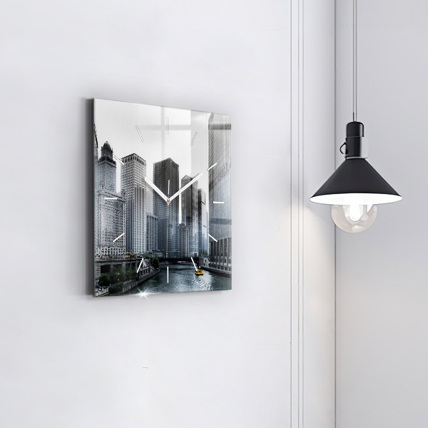 Orologio quadrato Panorama della città