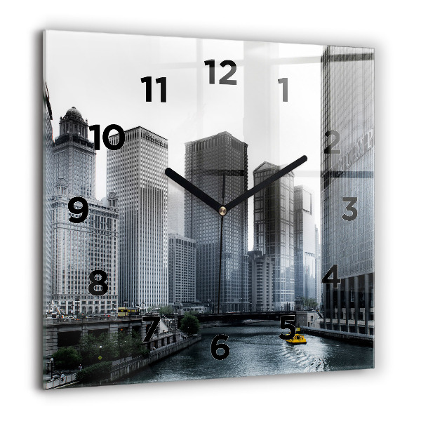 Orologio quadrato Panorama della città