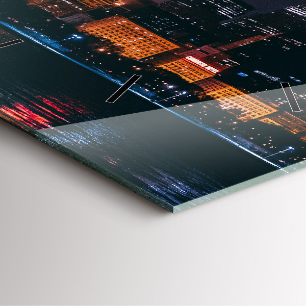 Orologio quadrato Paesaggio urbano di Chicago