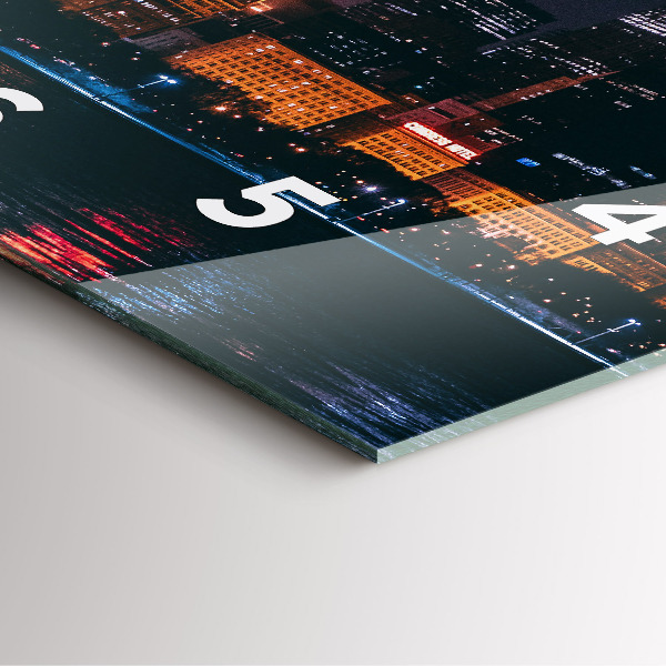 Orologio quadrato Paesaggio urbano di Chicago