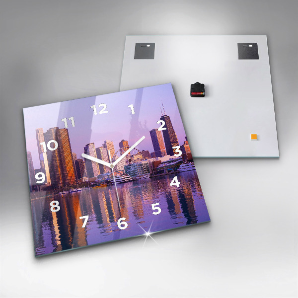 Orologio quadrato Vista dei grattacieli degli USA