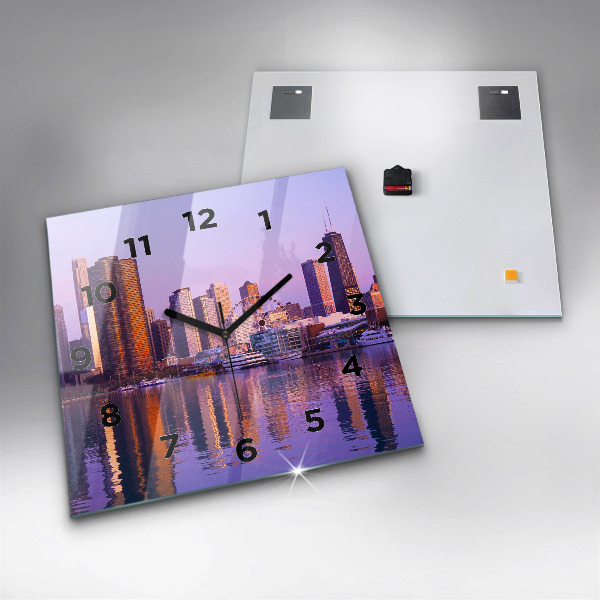 Orologio quadrato Vista dei grattacieli degli USA