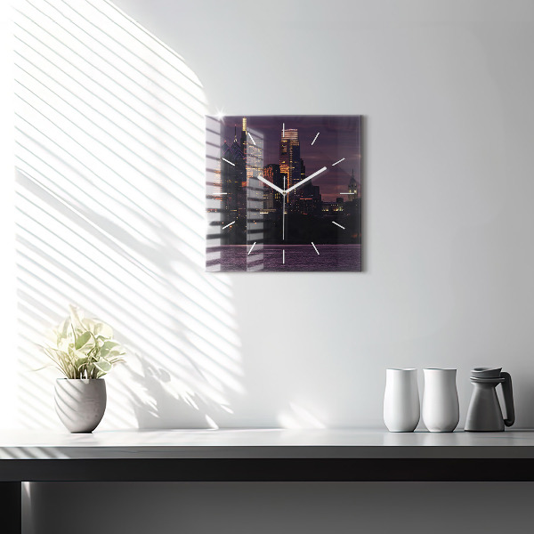 Orologio quadrato Skyline della città di Filadelfia