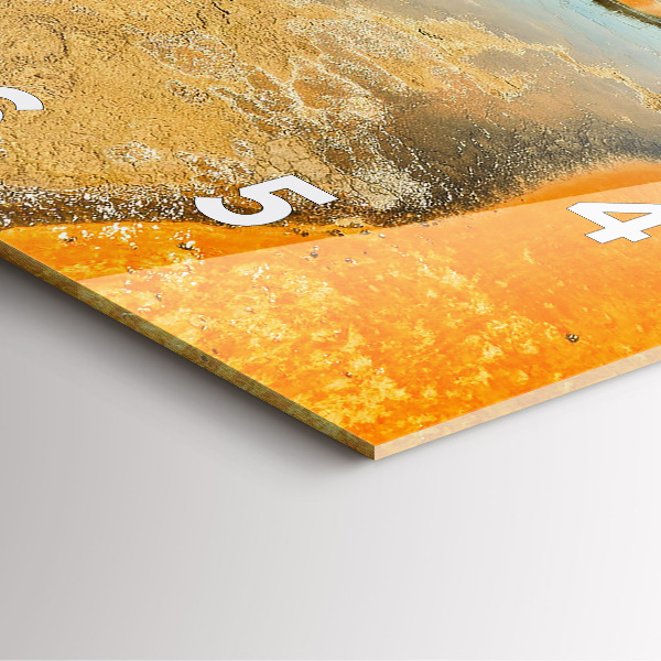 Orologio quadrato Lago con montagne