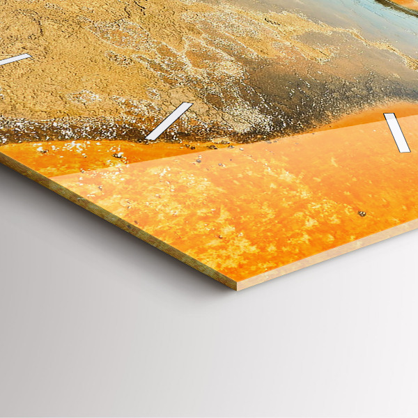 Orologio quadrato Lago con montagne