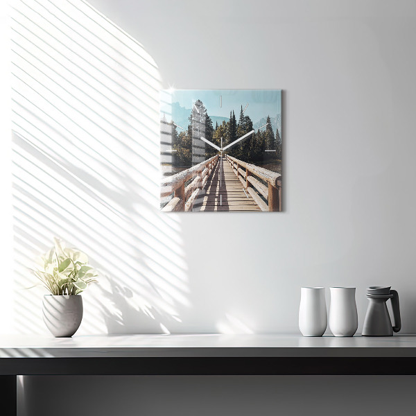 Orologio quadrato Montagne nello Yellowstone