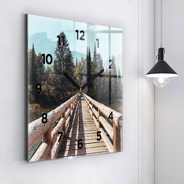 Orologio quadrato Montagne nello Yellowstone