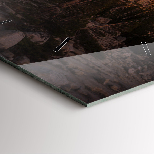 Orologio quadrato Strada rocciosa dello Yosemite