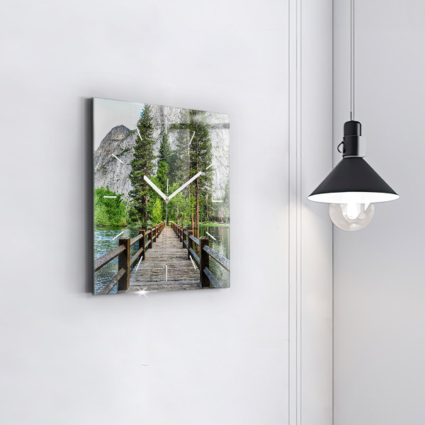 Orologio quadrato Ponte di legno di Yosemite