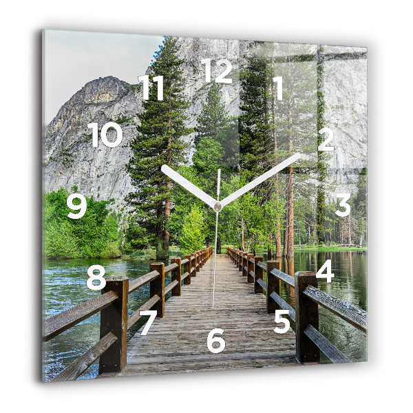 Orologio quadrato Ponte di legno di Yosemite