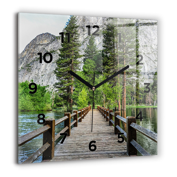 Orologio quadrato Ponte di legno di Yosemite