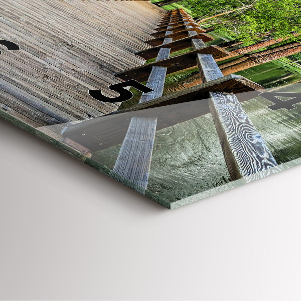 Orologio quadrato Ponte di legno di Yosemite