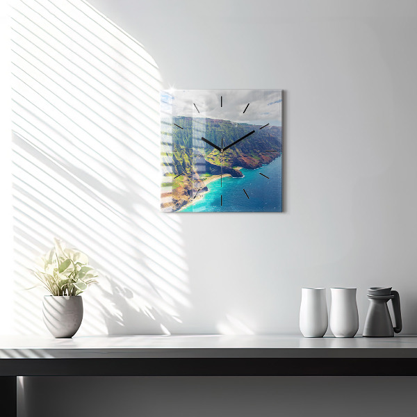 Orologio quadrato Il mare alle Hawaii