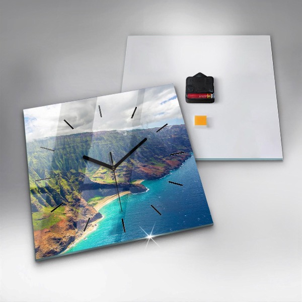 Orologio quadrato Il mare alle Hawaii