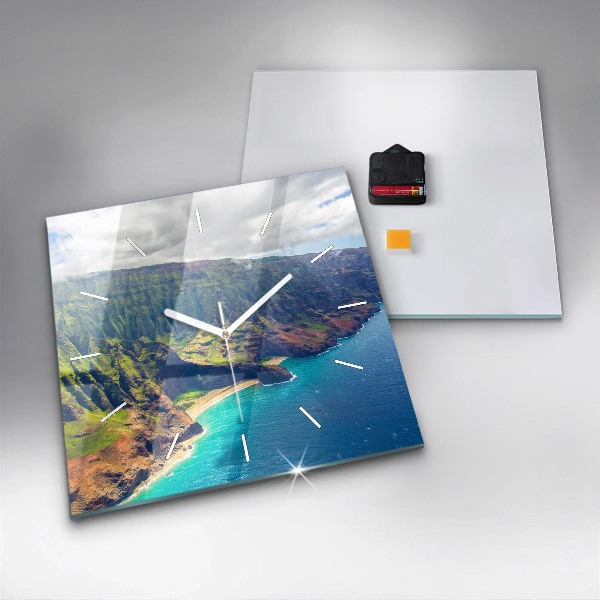 Orologio quadrato Il mare alle Hawaii