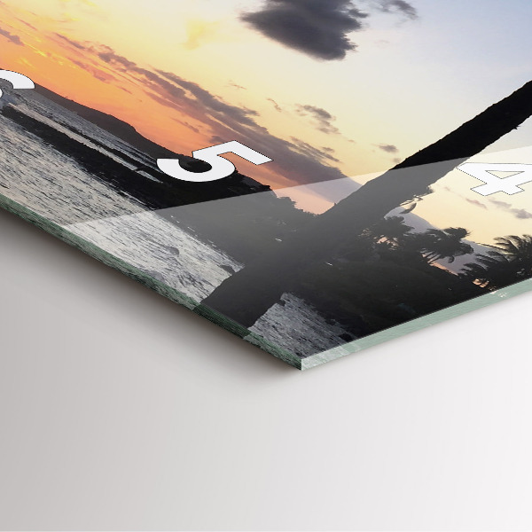 Orologio quadrato Palma e alba