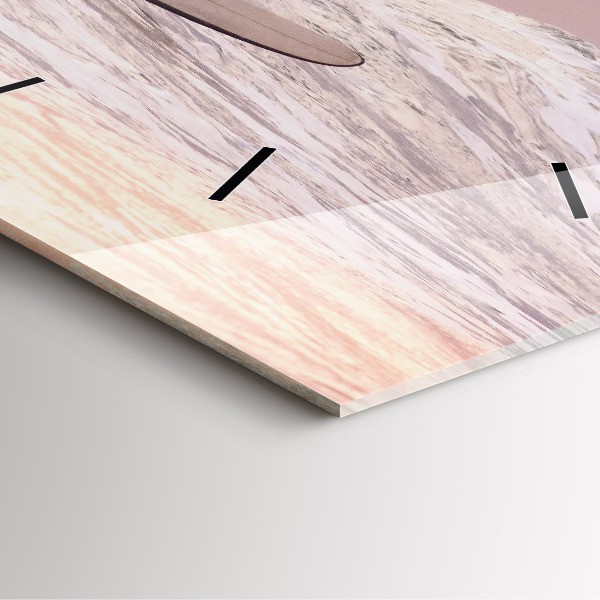 Orologio quadrato Surfista alle Hawaii