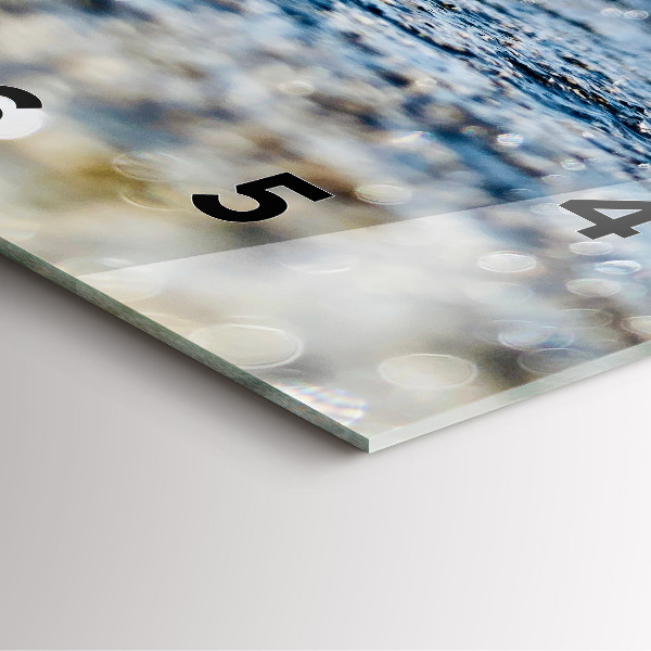 Orologio quadrato Fotografia d'acqua