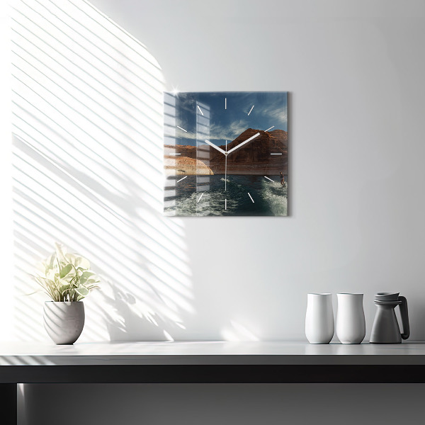 Orologio quadrato Persona sugli sci d'acqua