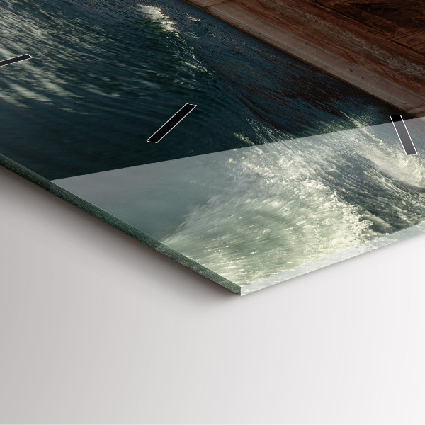 Orologio quadrato Persona sugli sci d'acqua