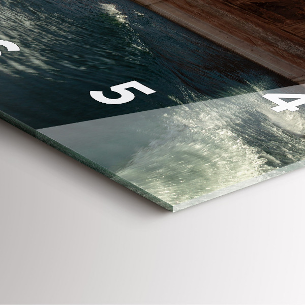 Orologio quadrato Persona sugli sci d'acqua