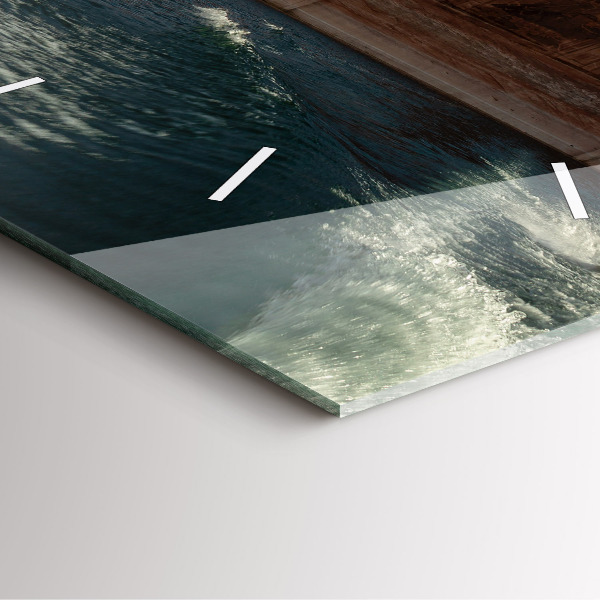 Orologio quadrato Persona sugli sci d'acqua