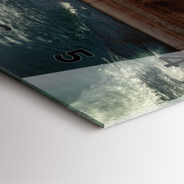 Orologio quadrato Persona sugli sci d'acqua