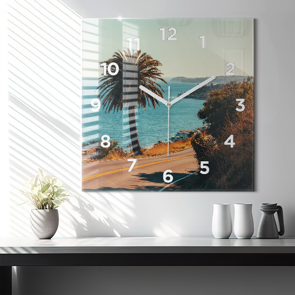 Orologio quadrato Palme a Malibu