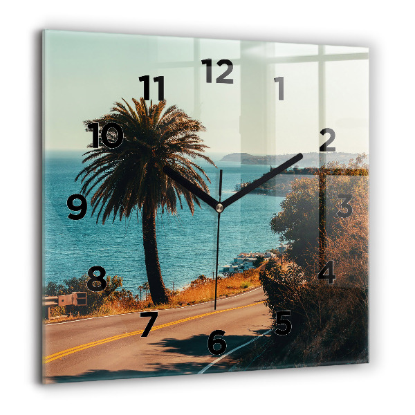 Orologio quadrato Palme a Malibu
