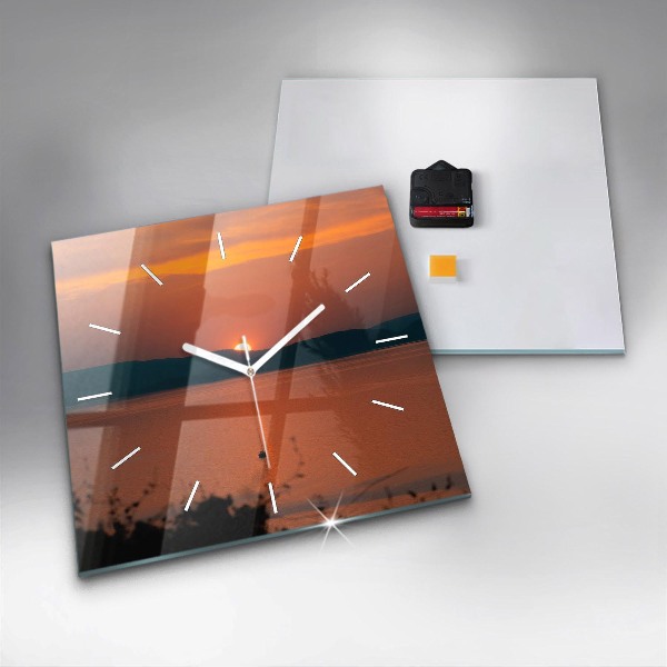 Orologio quadrato Lago Balaton di sera