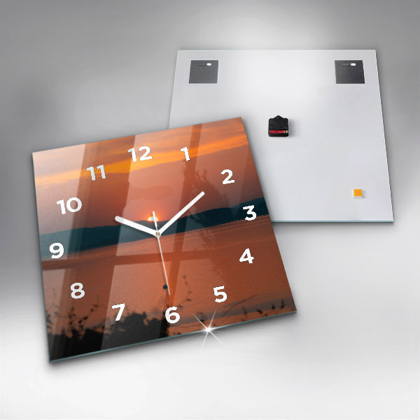Orologio quadrato Lago Balaton di sera