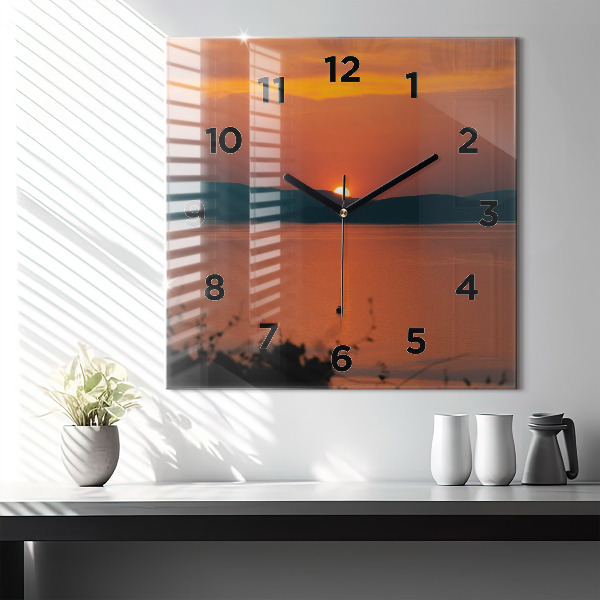 Orologio quadrato Lago Balaton di sera