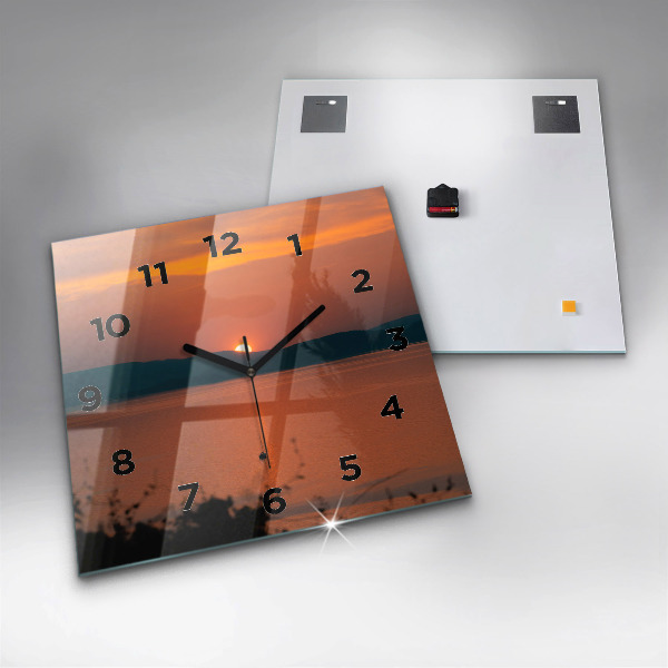 Orologio quadrato Lago Balaton di sera