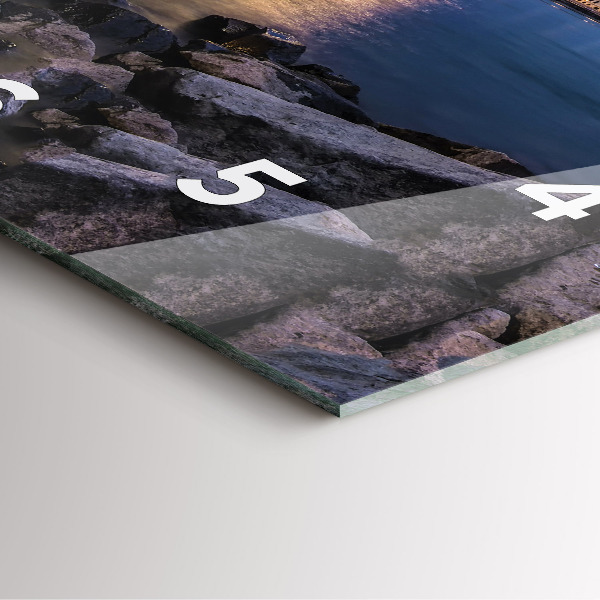 Orologio quadrato Costa rocciosa sotto il ponte