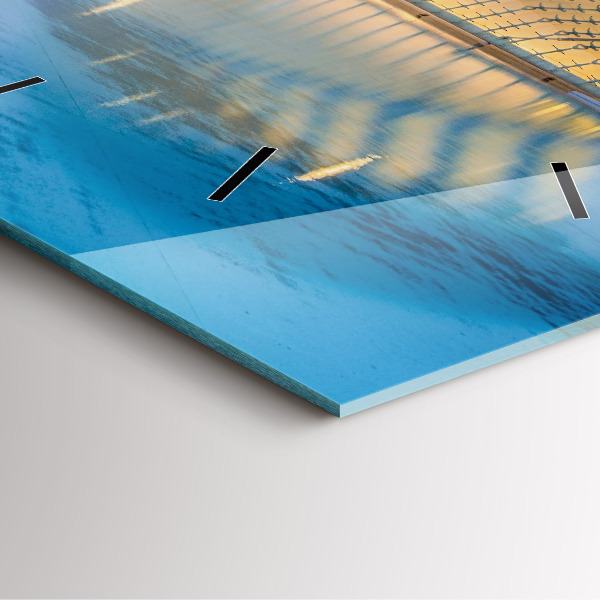 Orologio quadrato Tramonto in città