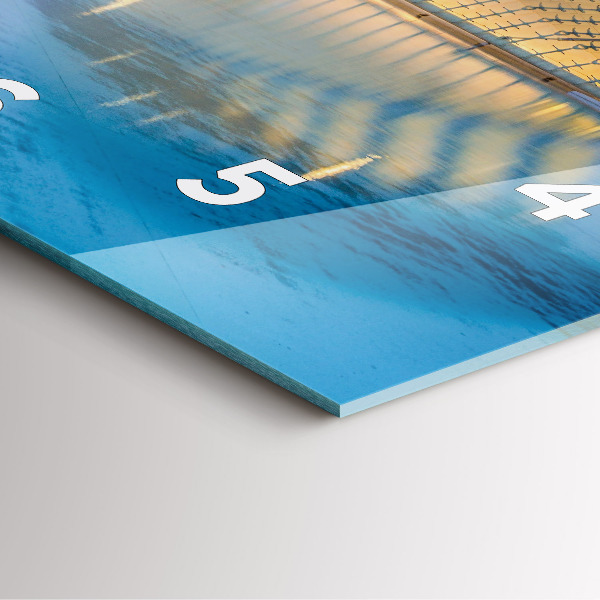 Orologio quadrato Tramonto in città