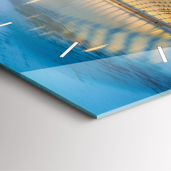 Orologio quadrato Tramonto in città