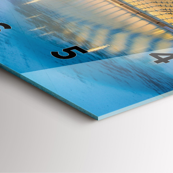 Orologio quadrato Tramonto in città